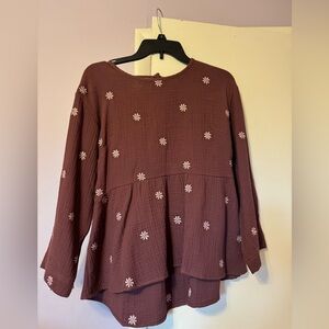 NWOT never worn S madewell peplum top